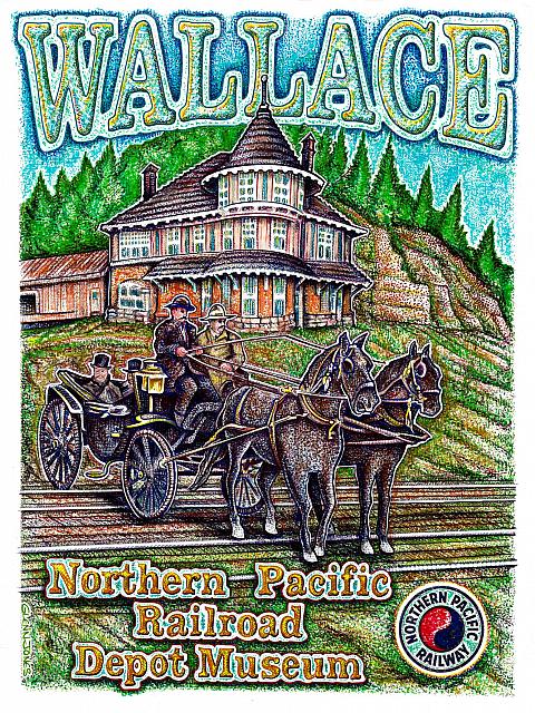 Teddy Roosevelt at Wallace RR Depot