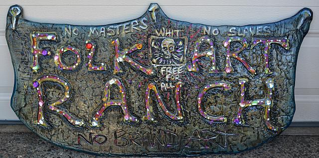 Folk Art Ranch Sign